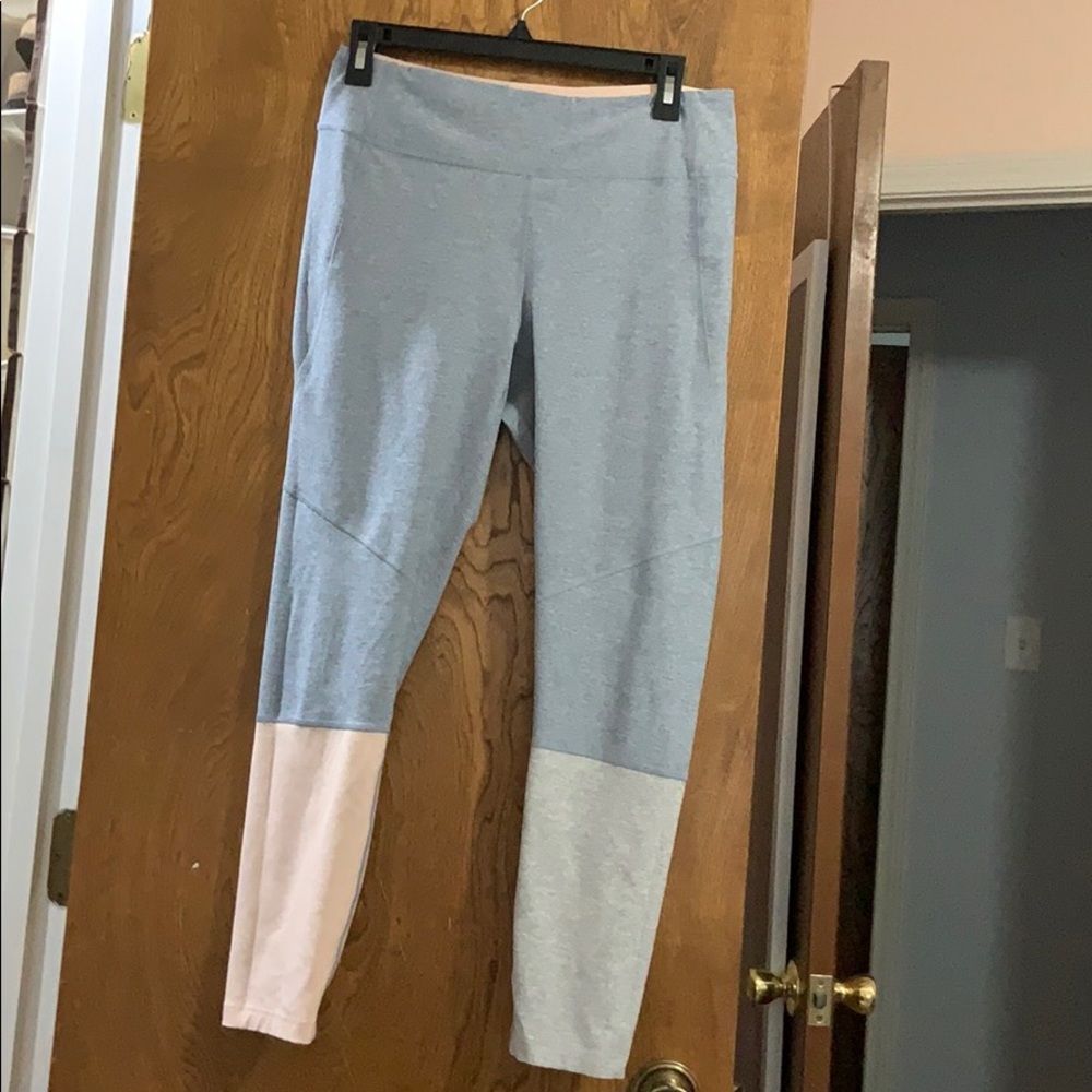 Outdoor voices tri colored leggings